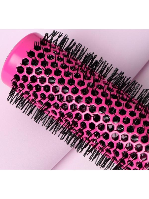 Термобрашинг профессиональный, d = 3,4/5 × 23,5 см, цвет розовый/чёрный