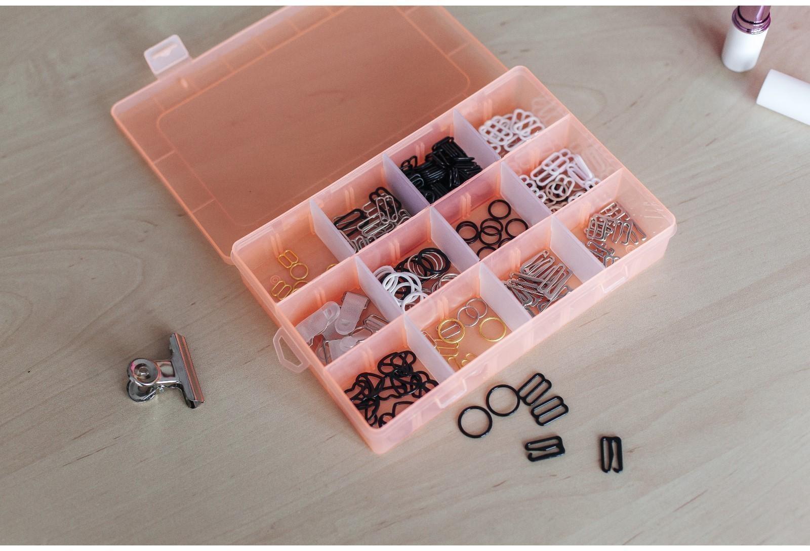 Регулятор для бретелей, металлический, 15 мм, 20 шт, цвет чёрный