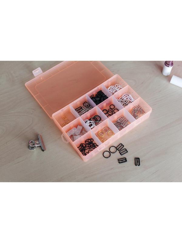 Регулятор для бретелей, металлический, 15 мм, 20 шт, цвет чёрный