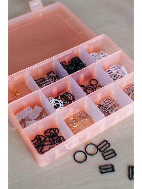 Кольцо для бретелей, металлическое, 10 мм, 20 шт, цвет белый