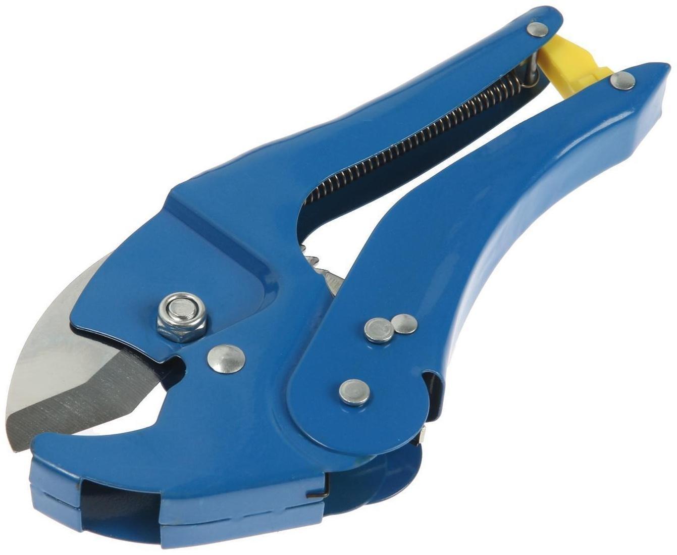 Ножницы для резки труб ТУНДРА по пластику, полуавтомат, до 42 мм