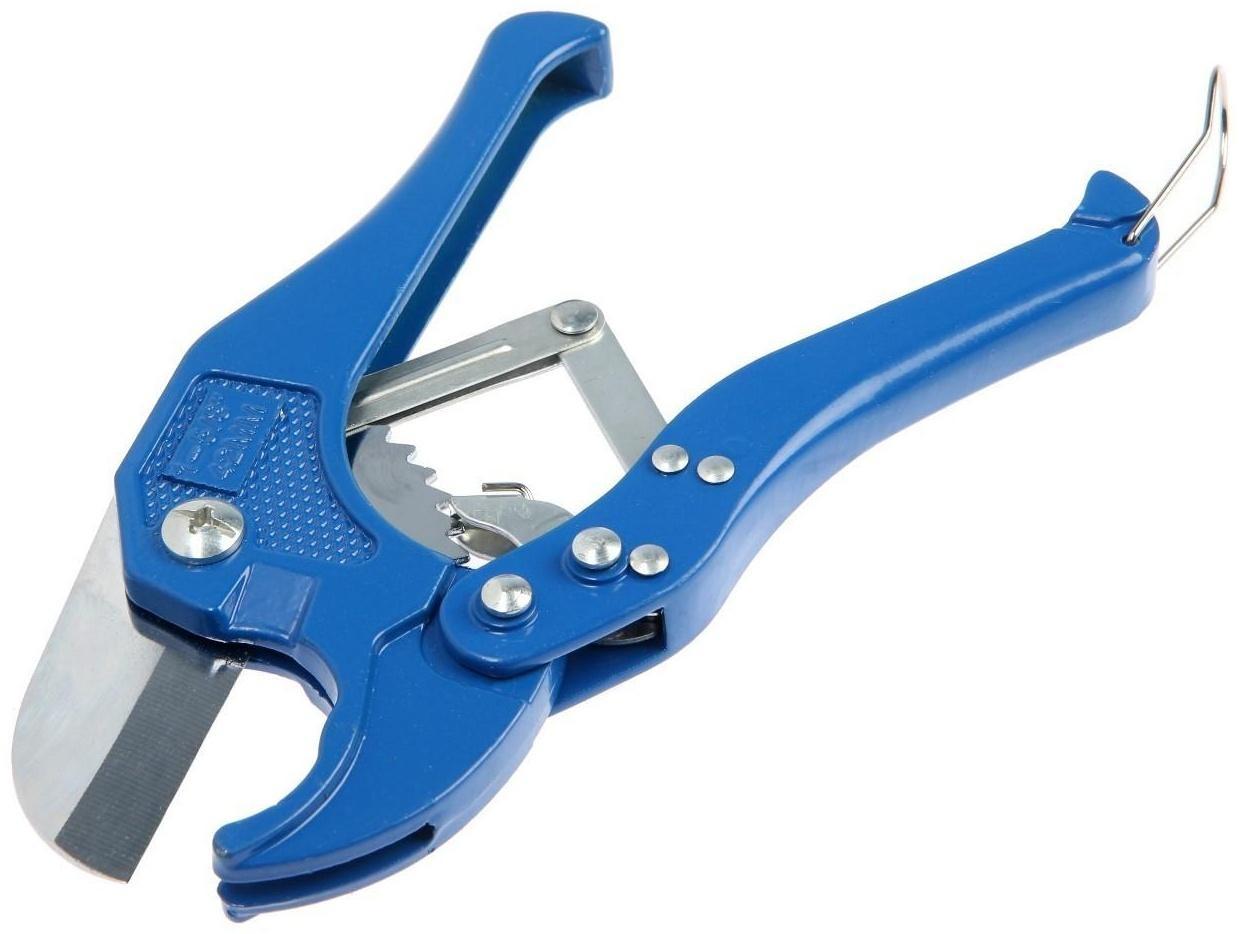 Ножницы для резки труб ТУНДРА по пластику, полуавтомат, усиленные, до 42 мм