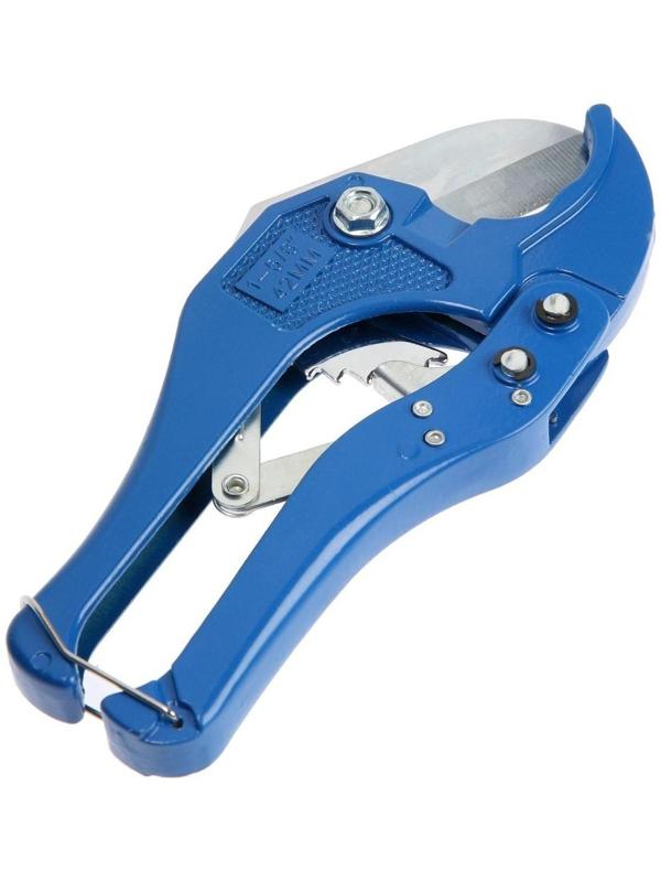 Ножницы для резки труб ТУНДРА по пластику, полуавтомат, усиленные, до 42 мм