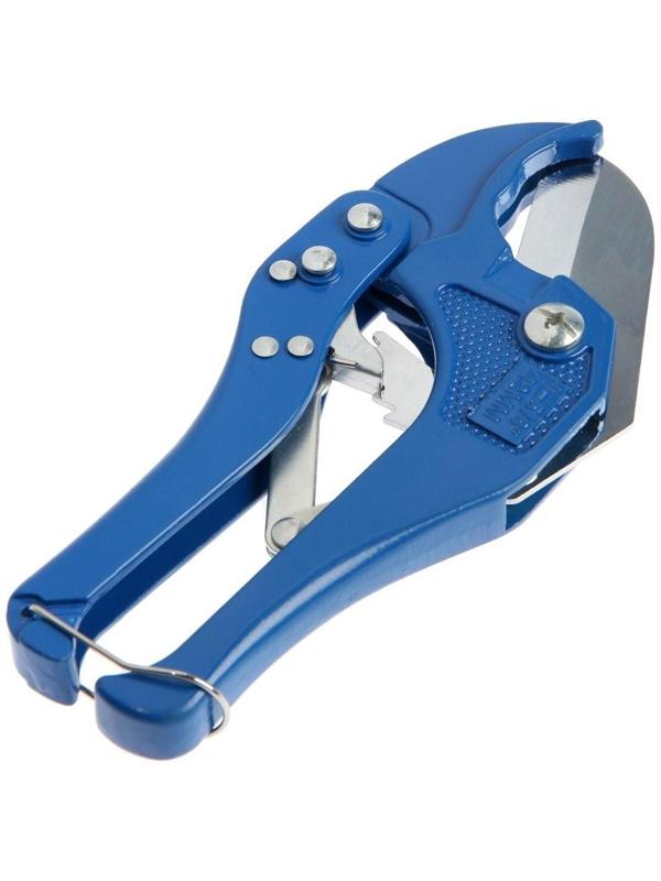 Ножницы для резки труб ТУНДРА по пластику, полуавтомат, усиленные, до 42 мм