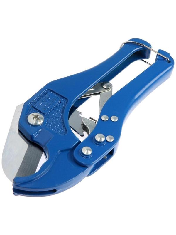 Ножницы для резки труб ТУНДРА по пластику, полуавтомат, усиленные, до 42 мм