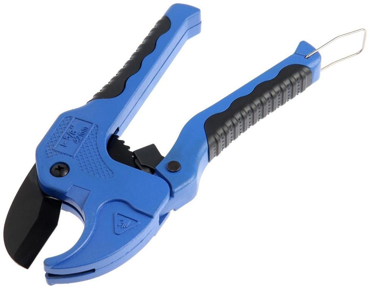 Ножницы для резки труб ТУНДРА по пластику, полуавтомат, усиленные, обрез. рукоятки, до 42 мм