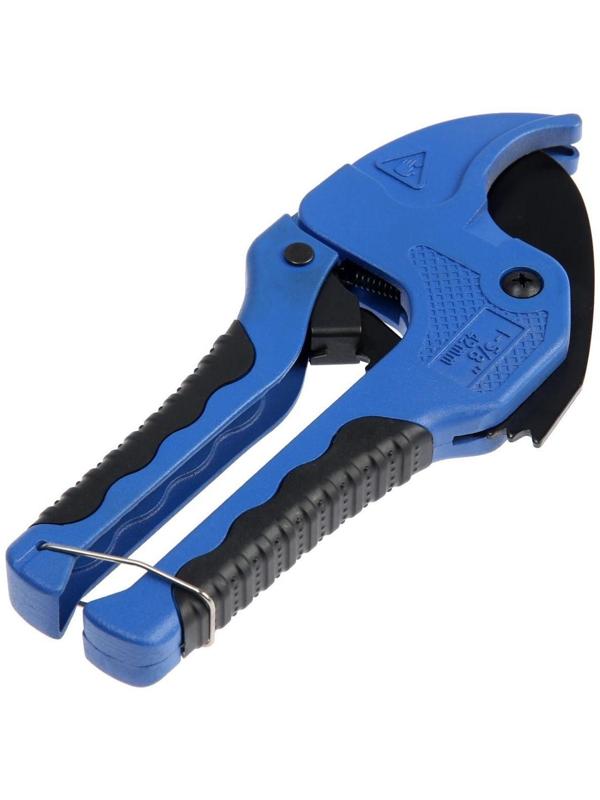 Ножницы для резки труб ТУНДРА по пластику, полуавтомат, усиленные, обрез. рукоятки, до 42 мм