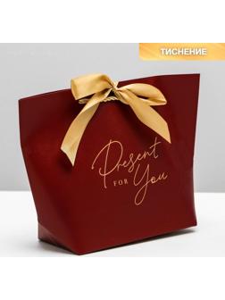 Пакет подарочный Present for you, 28 х 20 х 9 см