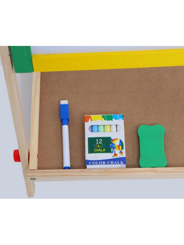 Мольберт детский двухсторонний «Премиум» в собранном виде 65 × 38,5 × 35 см