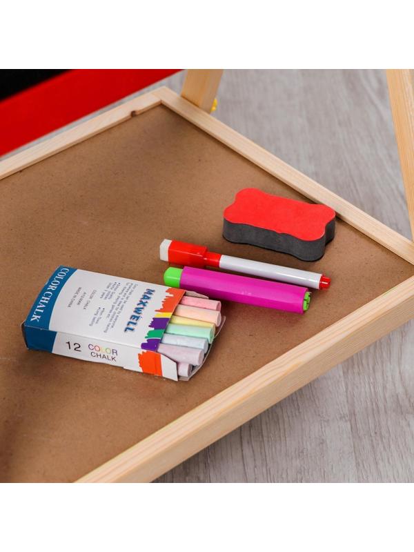 Мольберт детский двухсторонний «Премиум» в собранном виде 65 × 38,5 × 35 см