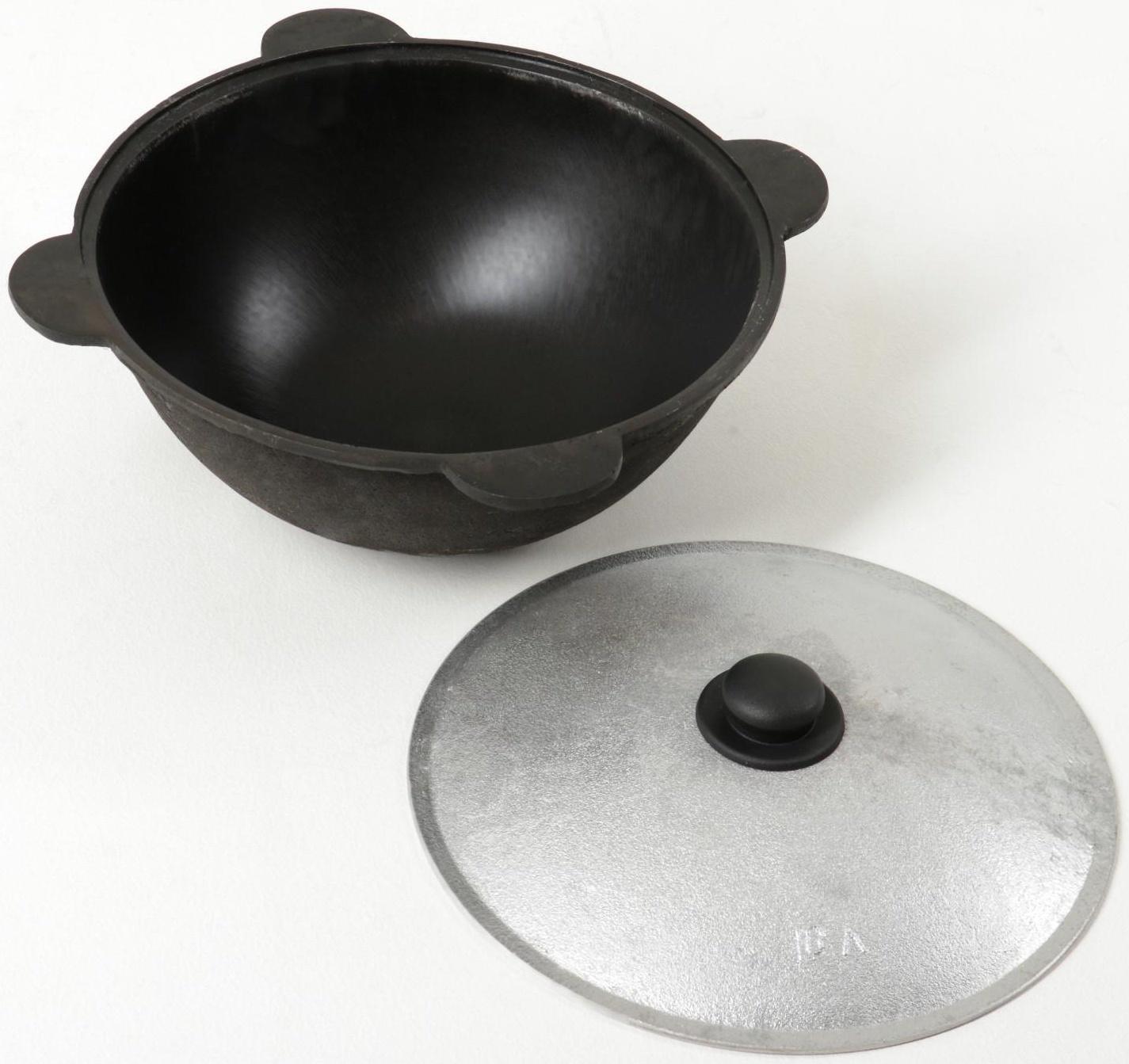 Набор для плова: казан 10л, печь под казан, шумовка 47см, приправа в подарок