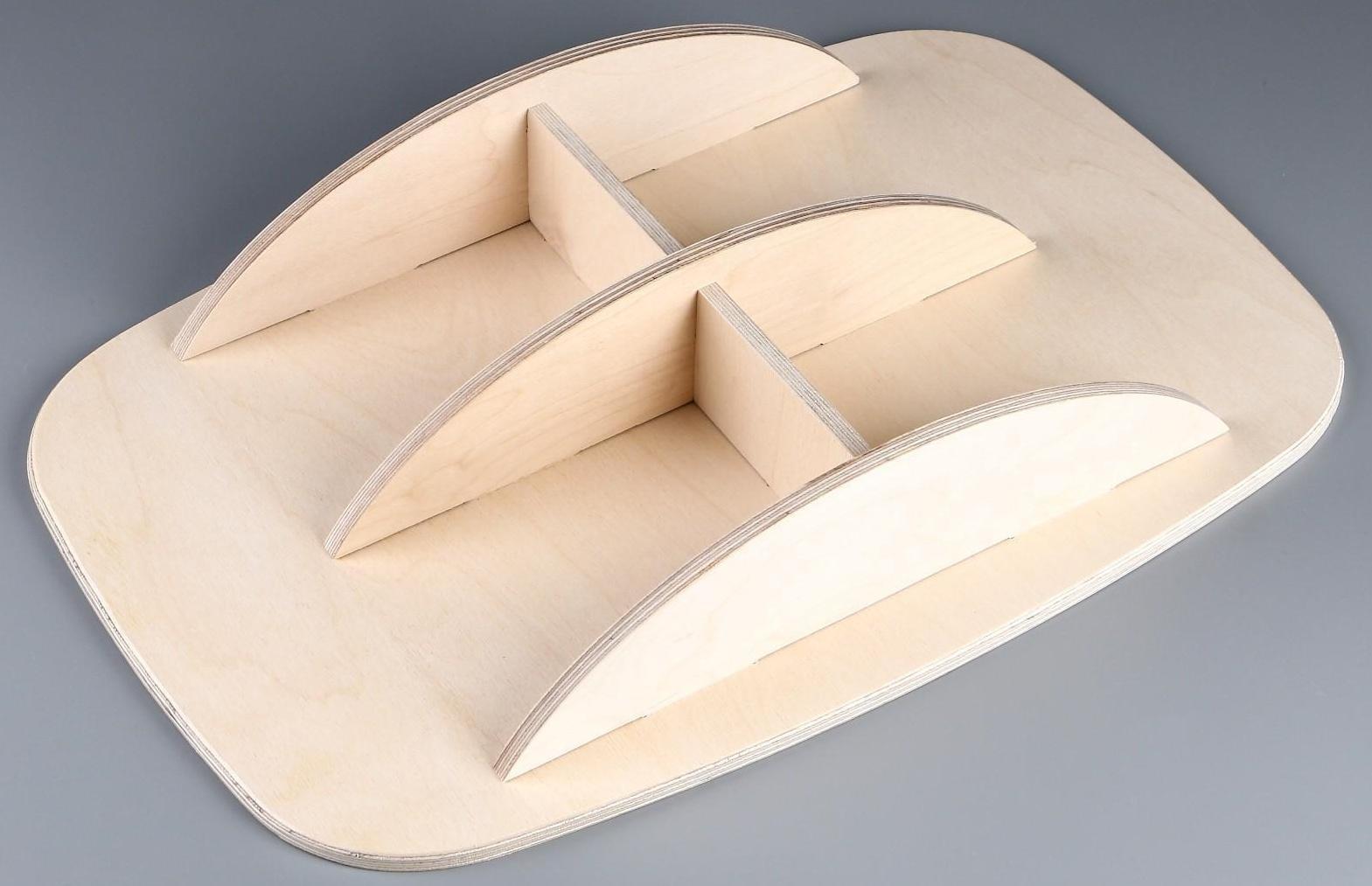 Доска балансировочная балансборд малая, 50×33х0,9 см