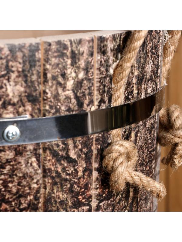 Запарник из липы, 13 л, пластиковая вставка, ручки веревки, 