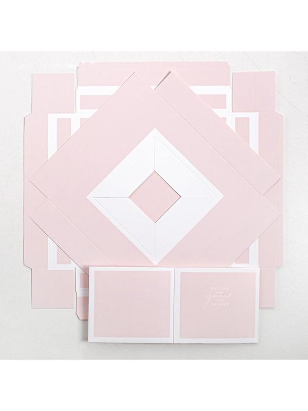 Коробка для цветов с вазой и PVC окнами складная Follow Your Dreams, 23 х 30 х 23 см