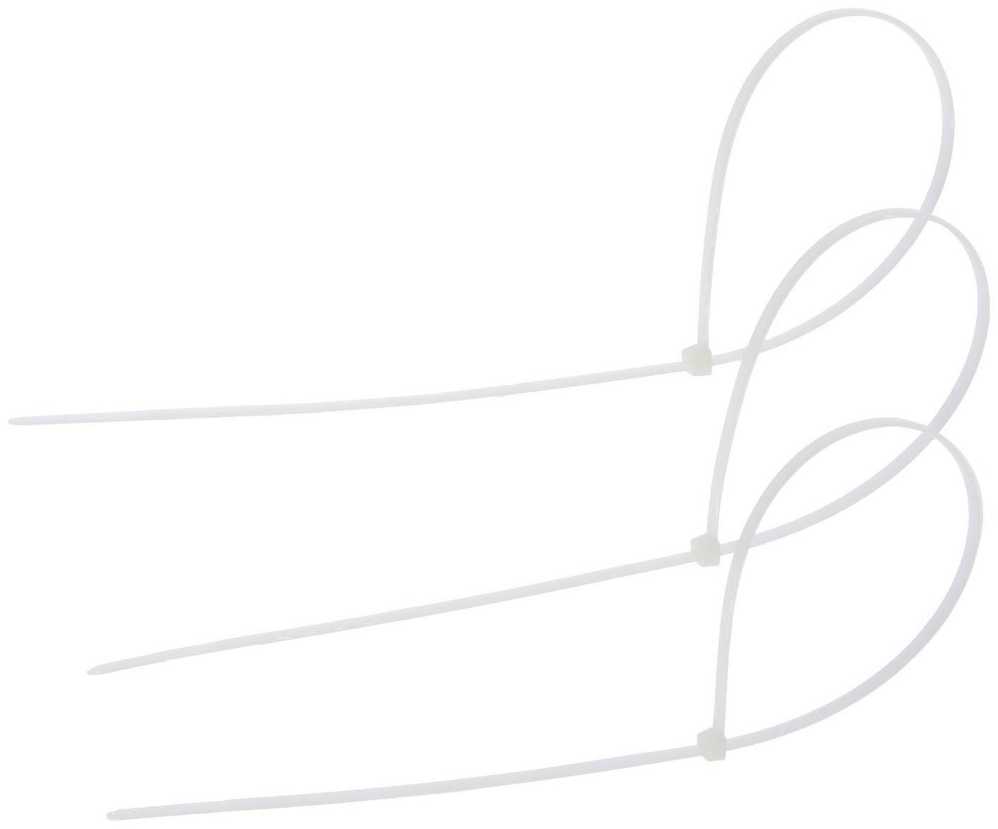 Хомут Нейлоновый 3,6х400, белый , набор 100 шт