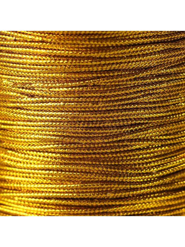Шнур люрекс 1 мм х 100 м золото