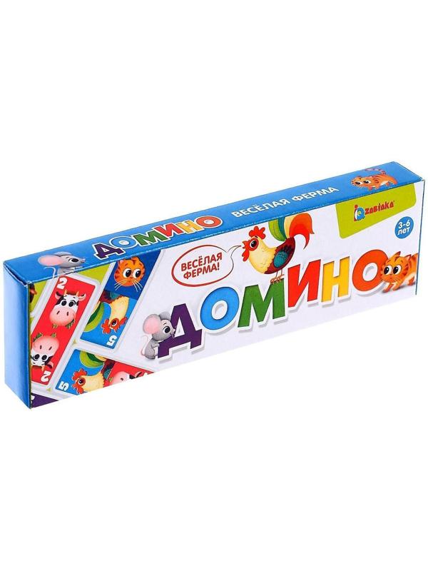 Домино «Весёлая ферма», пластик, 28 деталей