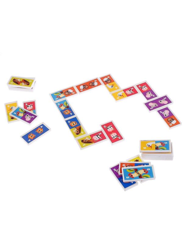 Домино «Весёлая ферма», пластик, 28 деталей