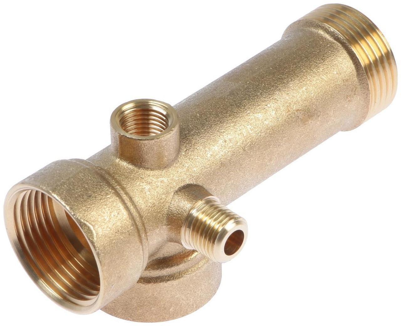 Штуцер пятивыводной TAEN, для монтажа манометра и реле давления, 110 мм