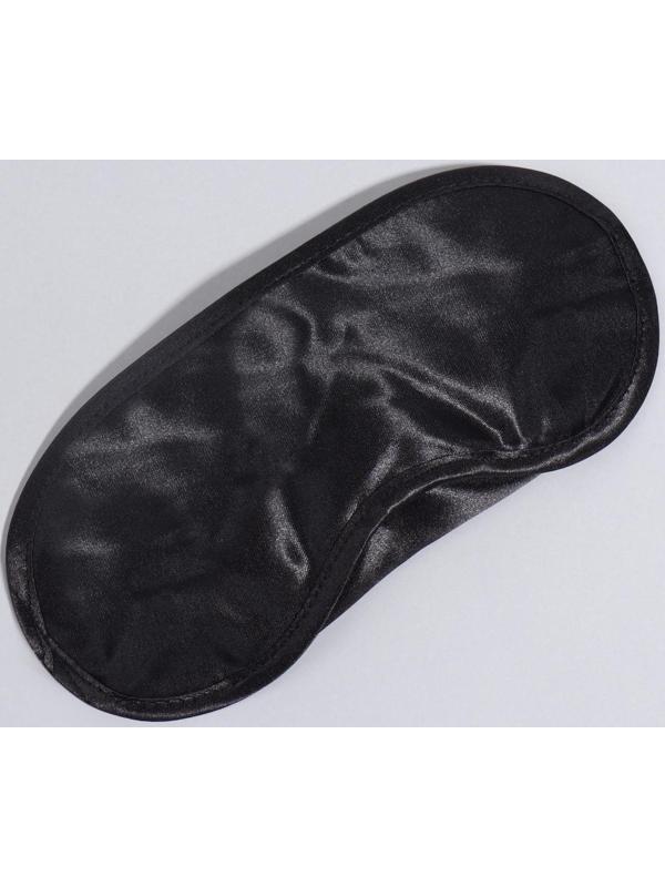 Маска для сна, с носиком, двойная резинка, 19 × 8,5 см, цвет чёрный