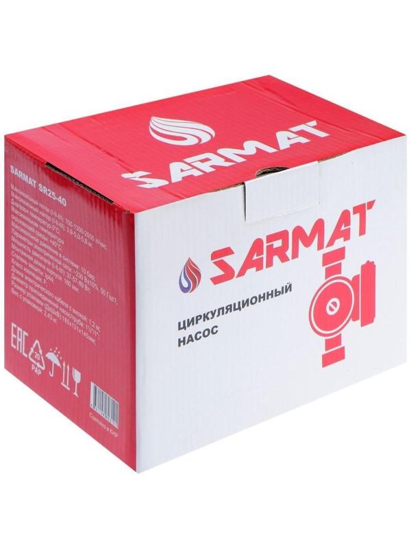 Насос циркуляционный SARMAT SR 25-40, 37/57/89 Вт, напор 4 м, кабель 1.2 м