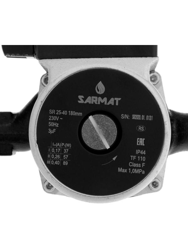 Насос циркуляционный SARMAT SR 25-40, 37/57/89 Вт, напор 4 м, кабель 1.2 м