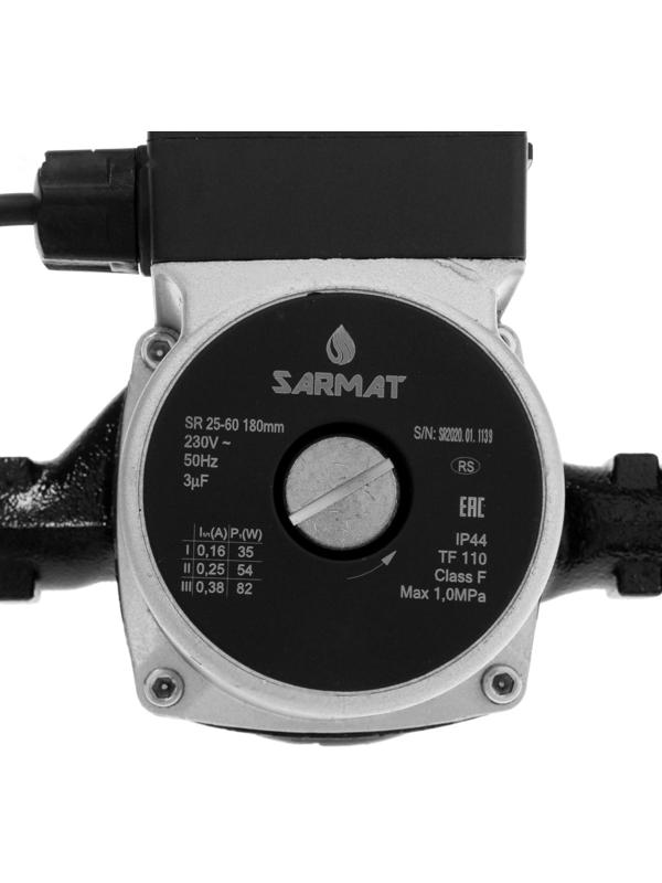 Насос циркуляционный SARMAT SR 25-60, 35/54/82 Вт, напор 6 м, кабель 1.2 м