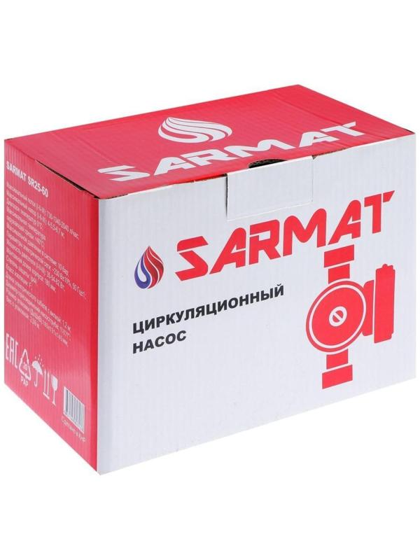 Насос циркуляционный SARMAT SR 25-60, 35/54/82 Вт, напор 6 м, кабель 1.2 м