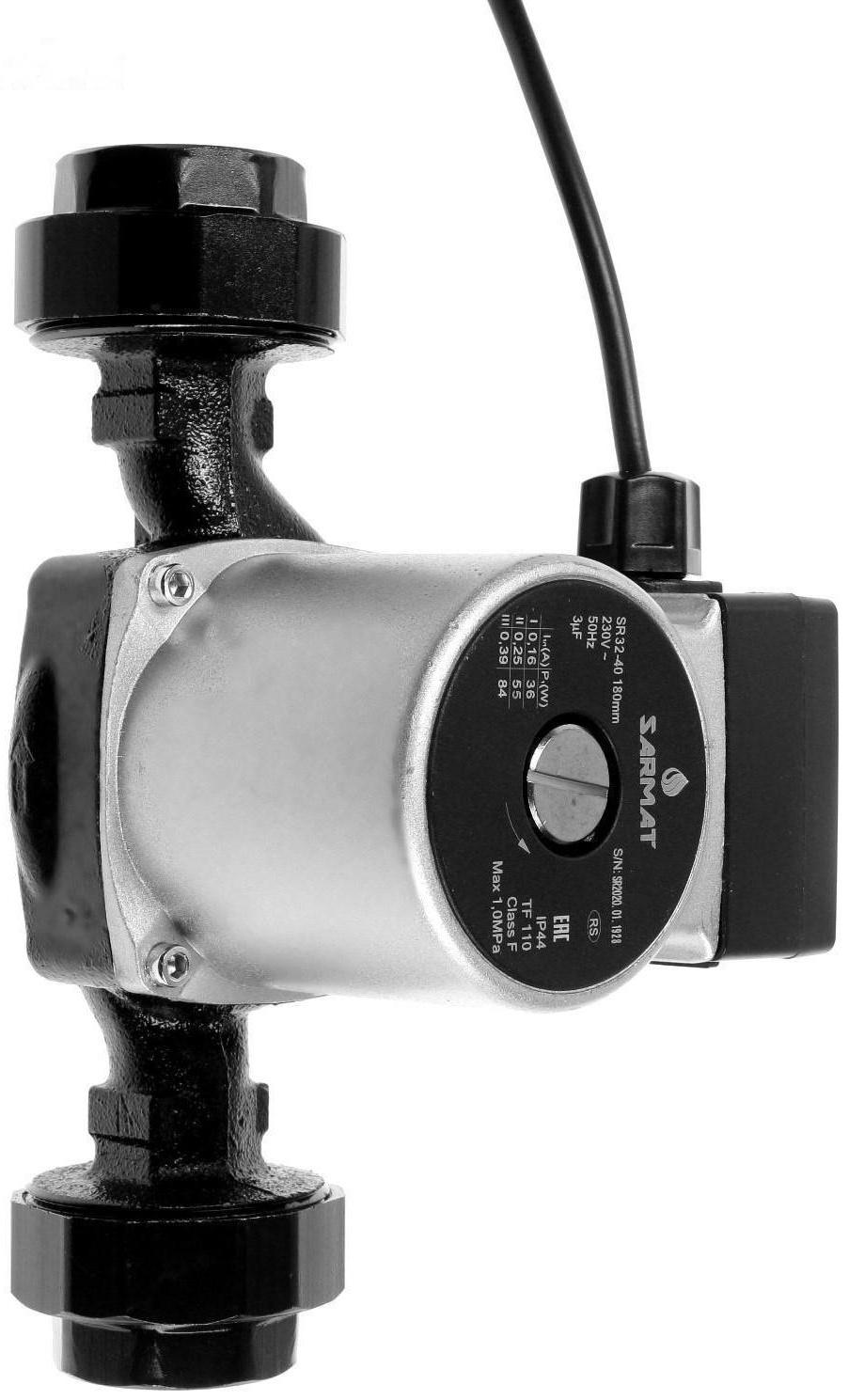 Насос циркуляционный SARMAT SR 32-40, 36/55/84 Вт, напор 4 м, кабель 1.2 м