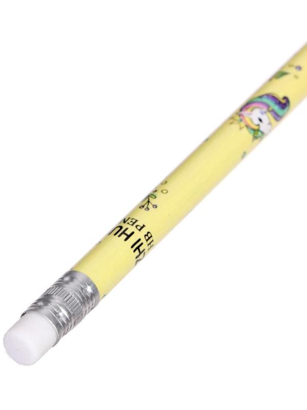 Карандаш чернографитный с ластиком 