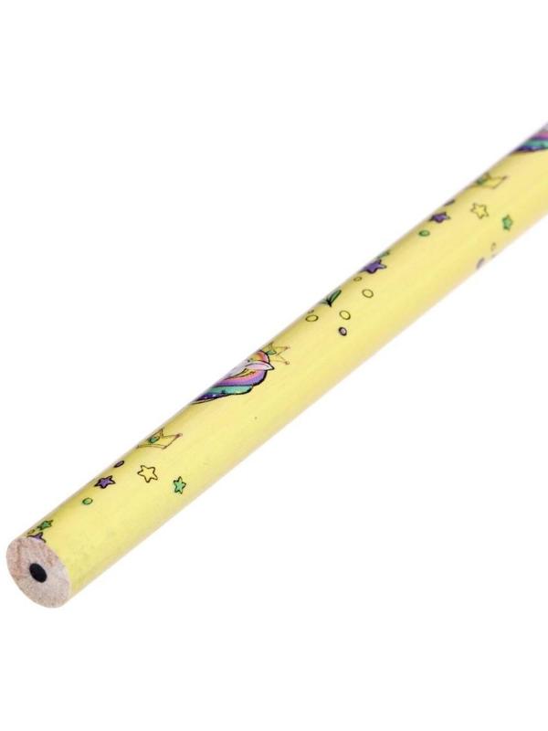 Карандаш чернографитный с ластиком 