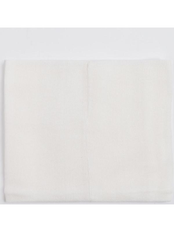 Шарф-снуд детский, цвет молочный, размер 45х21