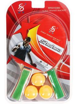 Набор для настольного тенниса, 1 звезда, 2 ракетки, 3 шарика