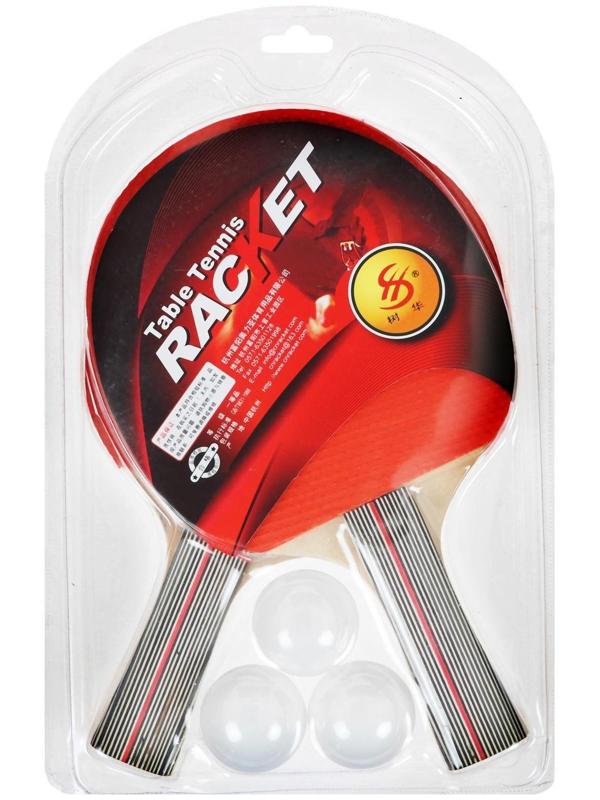 Набор для настольного тенниса, 1 звезда, 2 ракетки, 3 шарика