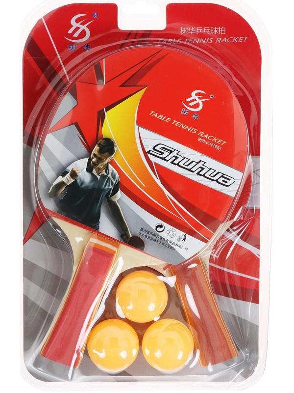 Набор для настольного тенниса, 1 звезда, 2 ракетки, 3 шарика