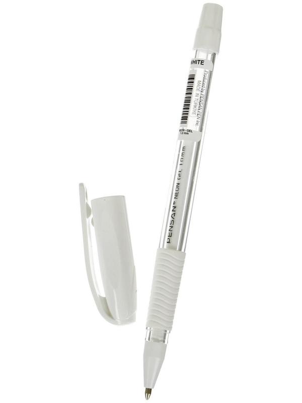 Ручка гелевая Pensan Neon Gel, чернила неоново-белые, узел 1 мм, линия письма 0,5 мм
