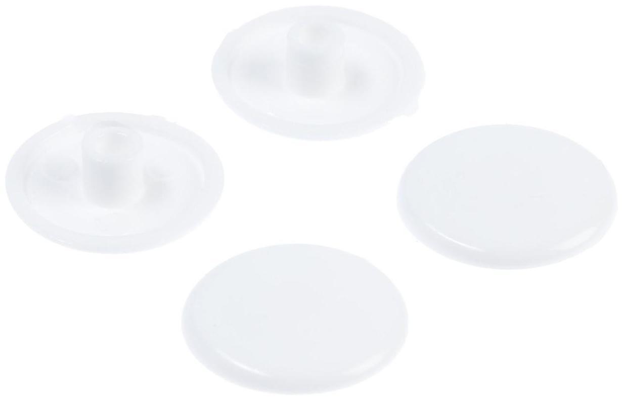 Заглушки на мебельную стяжку 7 мм, белый, 50 шт.