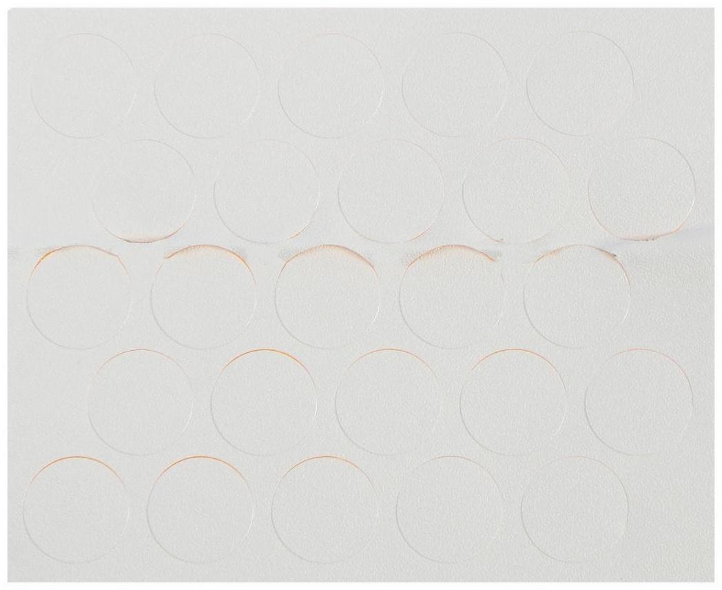 Заглушки самоклейки 14 мм, белый, 50 шт.