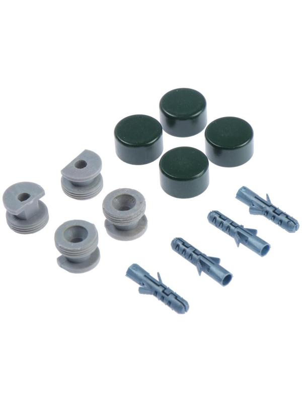 Зеркалодержатель d=17 мм, мет+пласт.№13, зеленый, 4 шт.