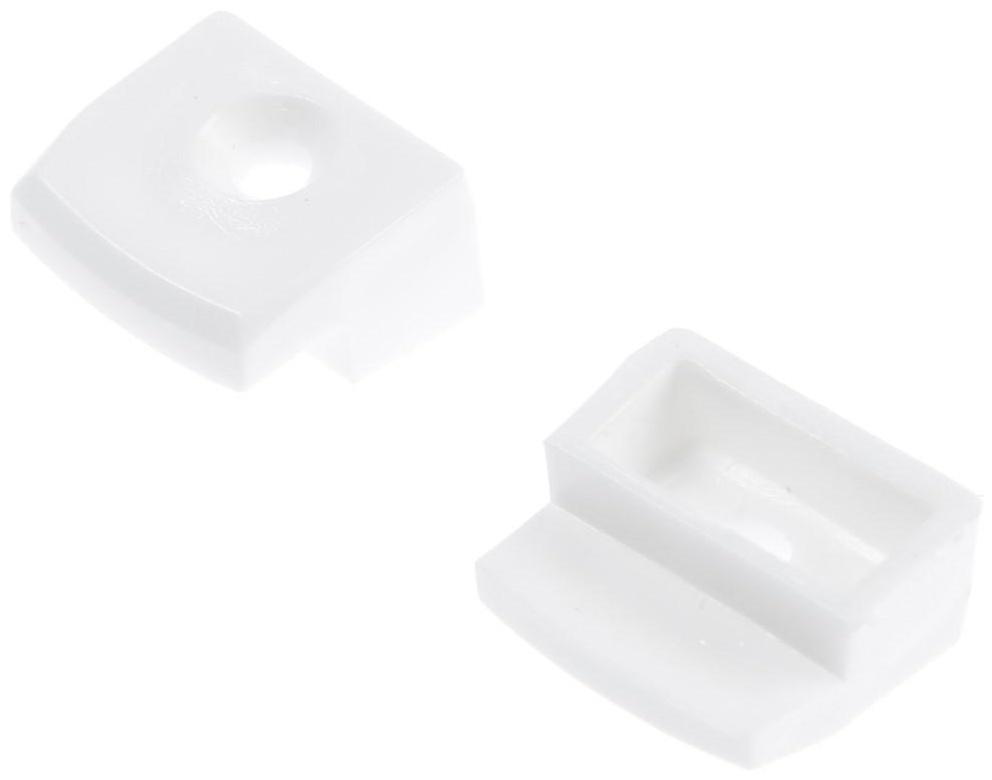 Зеркалодержатель пласт.прям., белый, 8 шт.