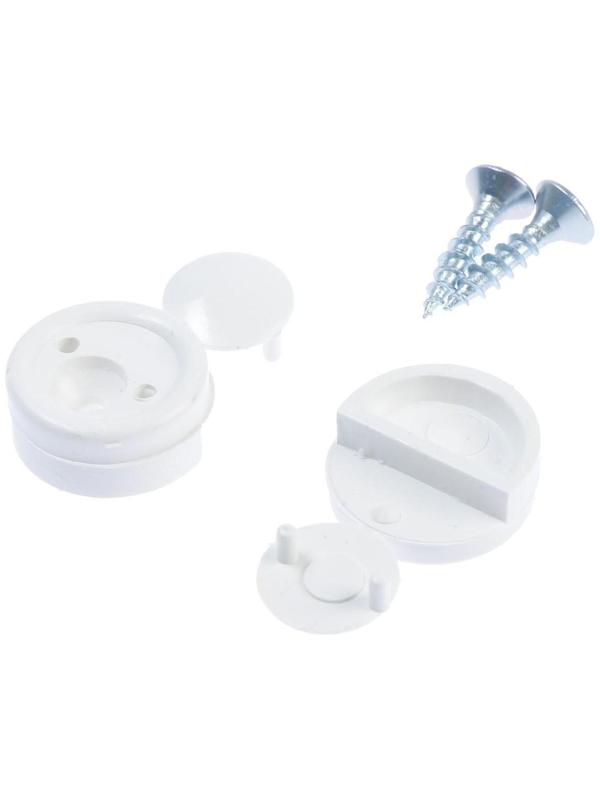 Зеркалодержатель пласт.с шур., белый, 8 шт.