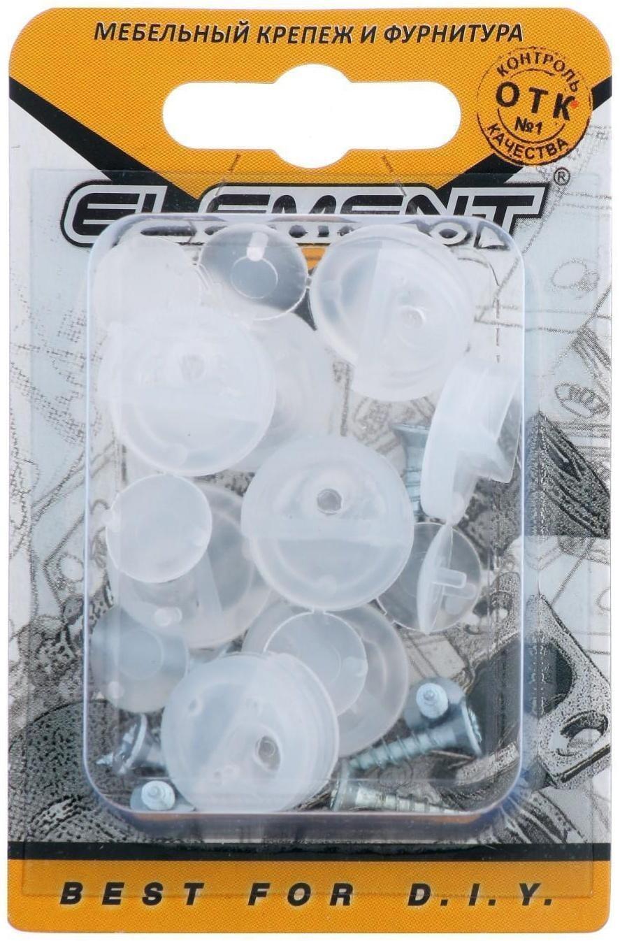 Зеркалодержатель пласт.с шур., прозрачный, 8 шт.