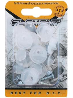 Зеркалодержатель пласт.с шур., прозрачный, 8 шт.