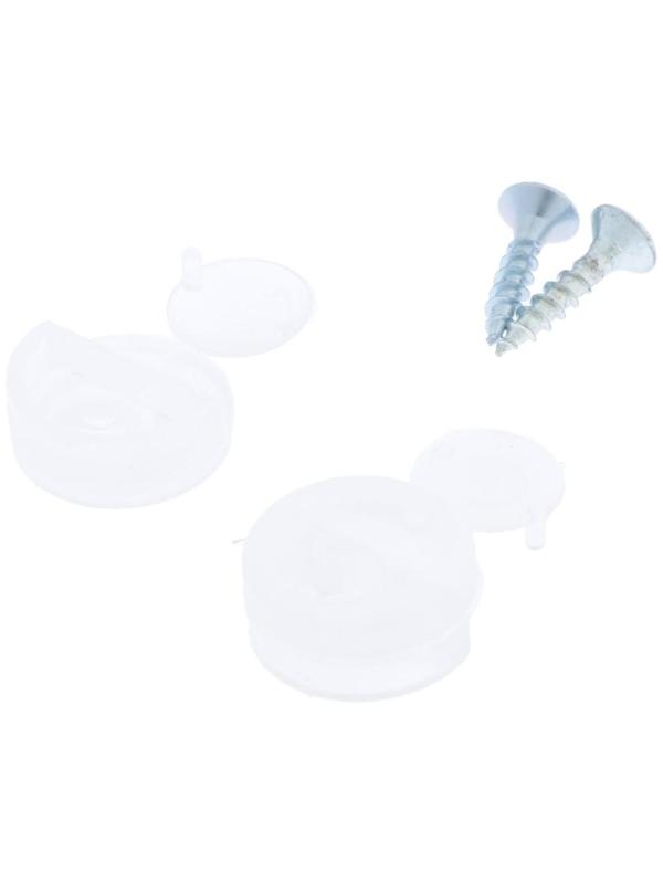 Зеркалодержатель пласт.с шур., прозрачный, 8 шт.