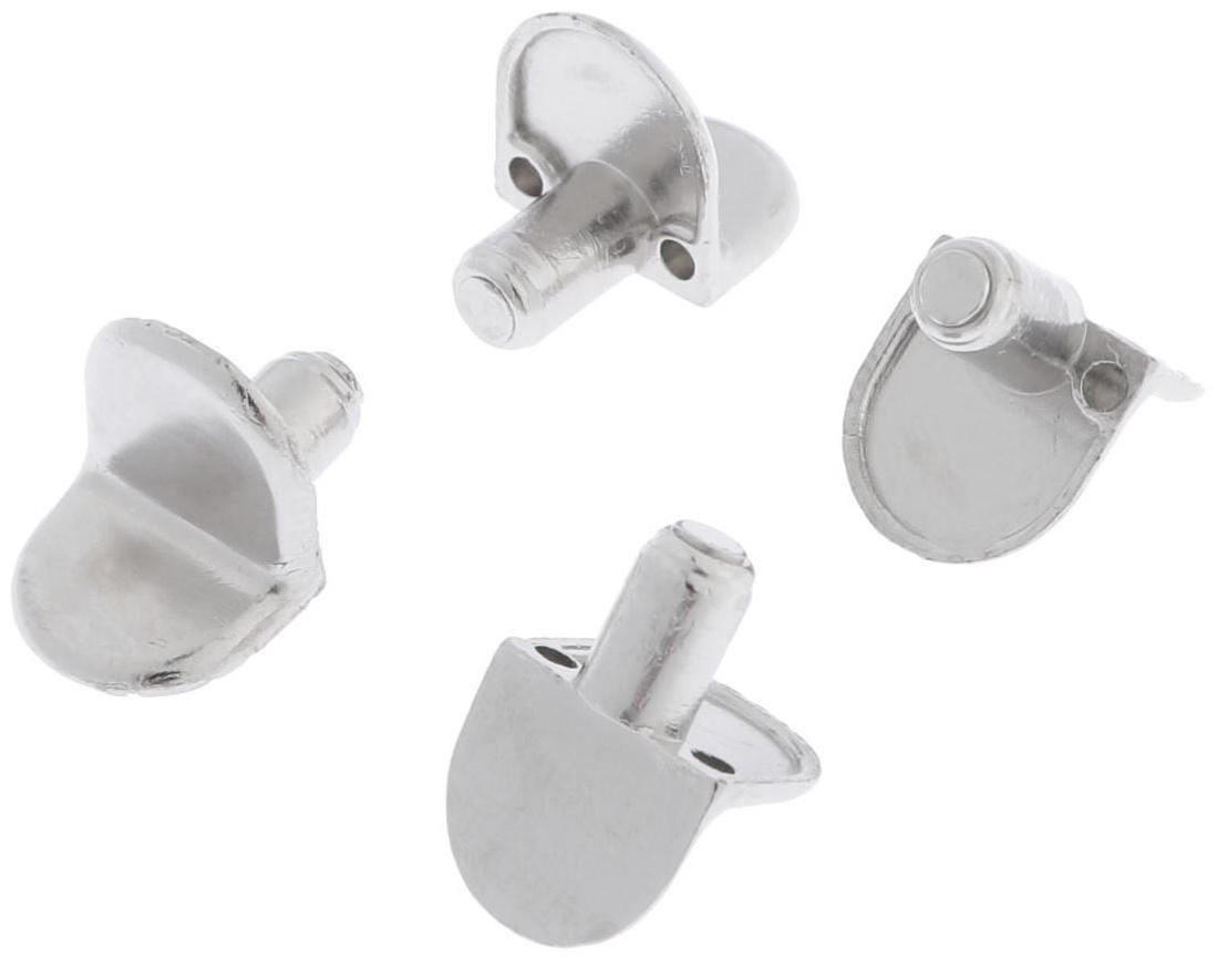 Полкодержатель Г-обр., цвет никель, 4 шт.