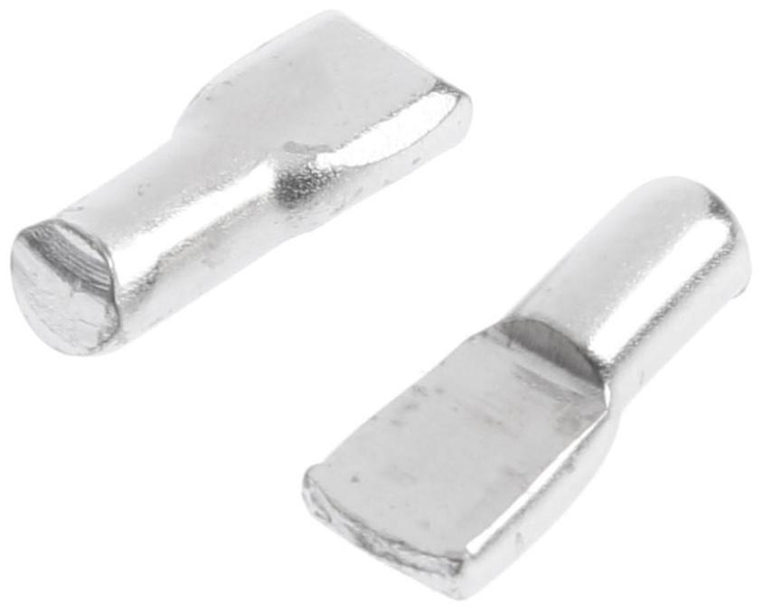 Полкодержатель лопаточка 5х17, никель, 12 шт.