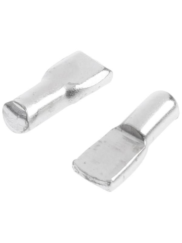 Полкодержатель лопаточка 5х17, никель, 12 шт.