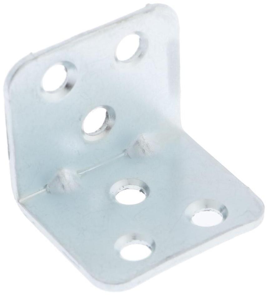 Уголок мебельный 30х30х35х2, цвет белый цинк, 1 шт.