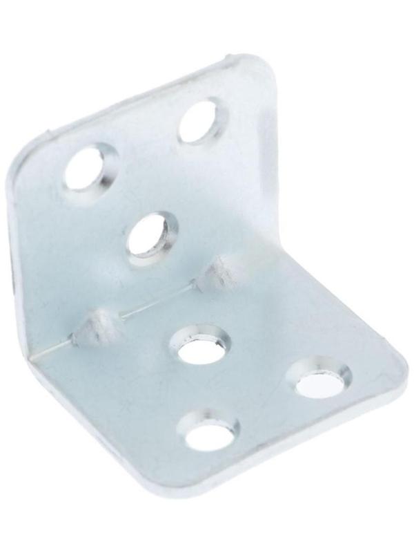 Уголок мебельный 30х30х35х2, цвет белый цинк, 1 шт.