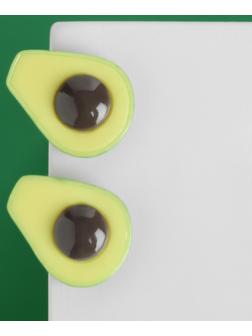 Серьги пластик 